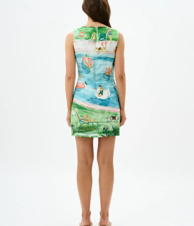 Dresses-Roame Juliette Mini Dress in Poolside Affair