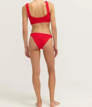 Swim & Resortwear-Hunza G Juno Twist Bikini in Red