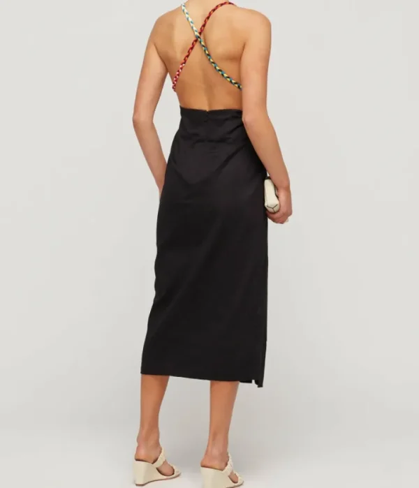 Dresses-Mara Hoffman Jutta Two Tone Dress in Multicolour