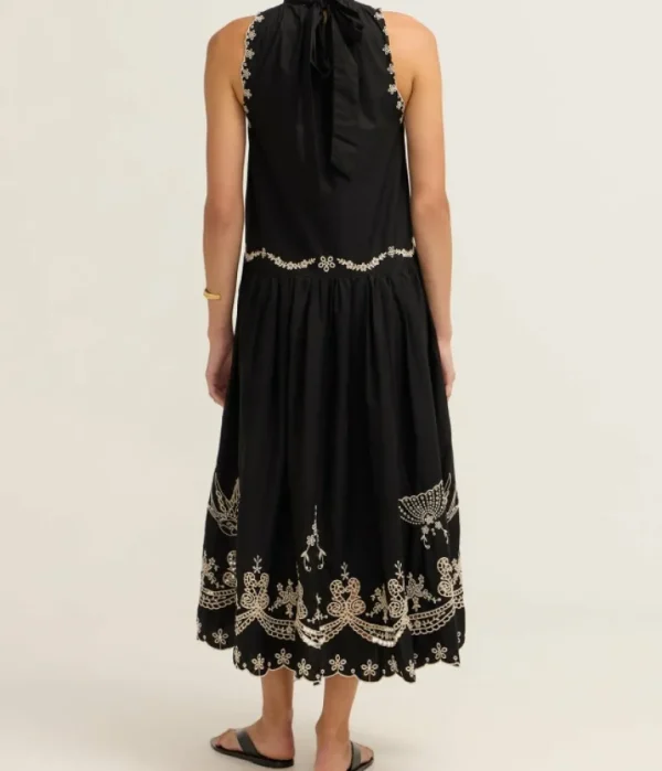 Dresses-Sea NY Kingsley Embroidery Tank Dress in Black