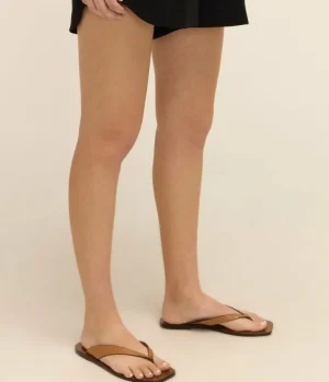 Flat Sandals-A.Emery Kinto Sandal in Deep Tan