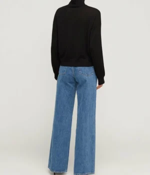 Knitwear-Samsoe Samsoe Kleo Turtleneck Knit in Black