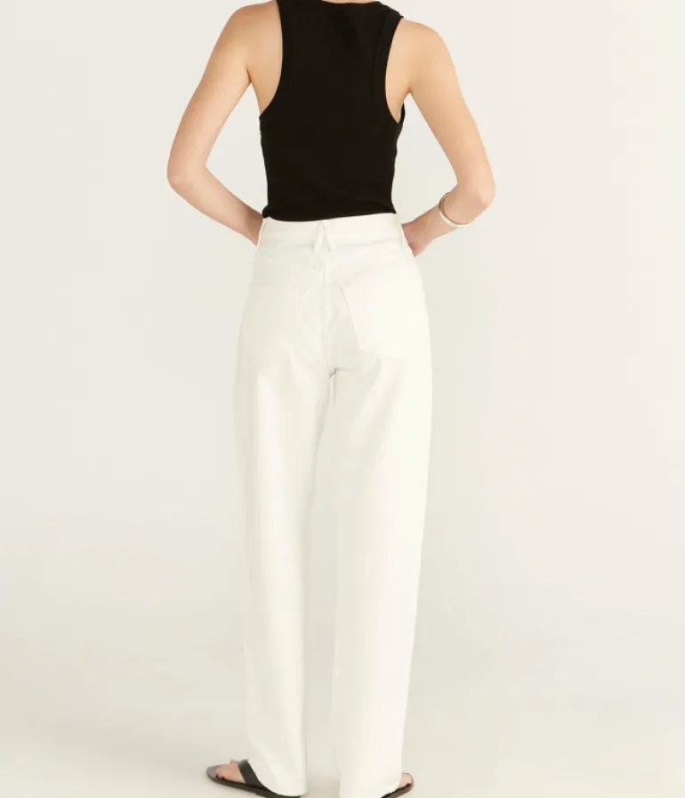 Denim-SLVRLAKE Koko High Rise Straight Jean in White