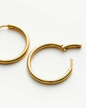 Jewellery | Earrings-Missoma Large Tunnel Hoop in Gold