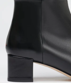 Boots-Aeyde Laura Calf Leather Boot in Black