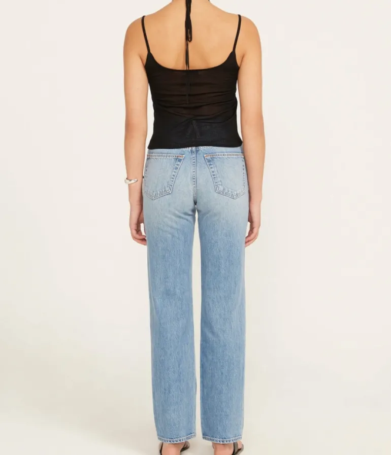 Tops-St Agni Layered Halter Tank in Black