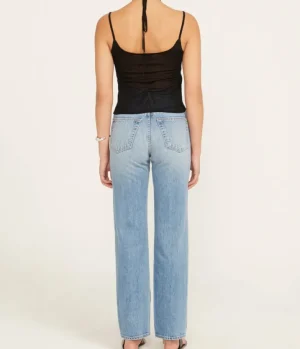 Tops-St Agni Layered Halter Tank in Black