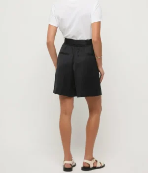 Shorts-Lee Mathews Libertine Belted Waist Short in Midnight