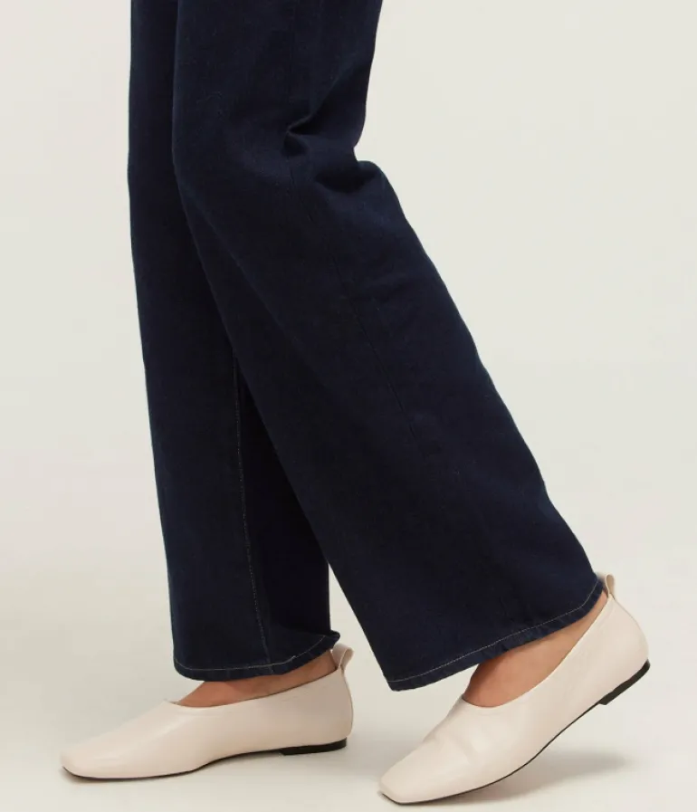 Flat Shoes-Nelson Made Lou Flat in Crema