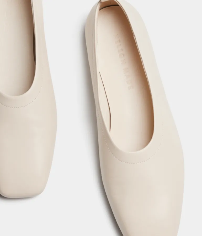 Flat Shoes-Nelson Made Lou Flat in Crema