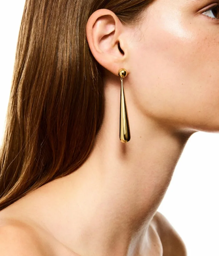 Jewellery | Earrings-Mode Sportif Louise Earrings in Gold