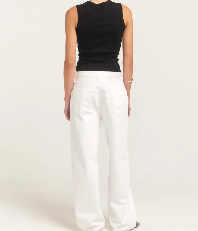 Denim-Agolde Low Slung Baggy Jean in Milkshake