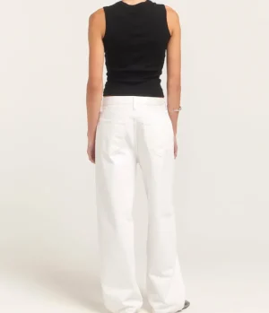 Denim-Agolde Low Slung Baggy Jean in Milkshake