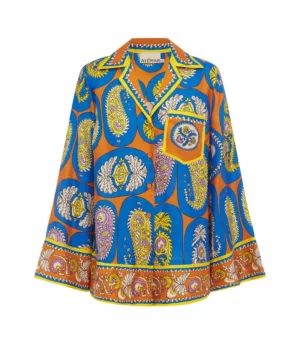 Tops-Alemais Luis Shirt in Tangerine