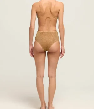 Swim & Resortwear-Oseree Lumiere High Waisted Bikini in Toffee