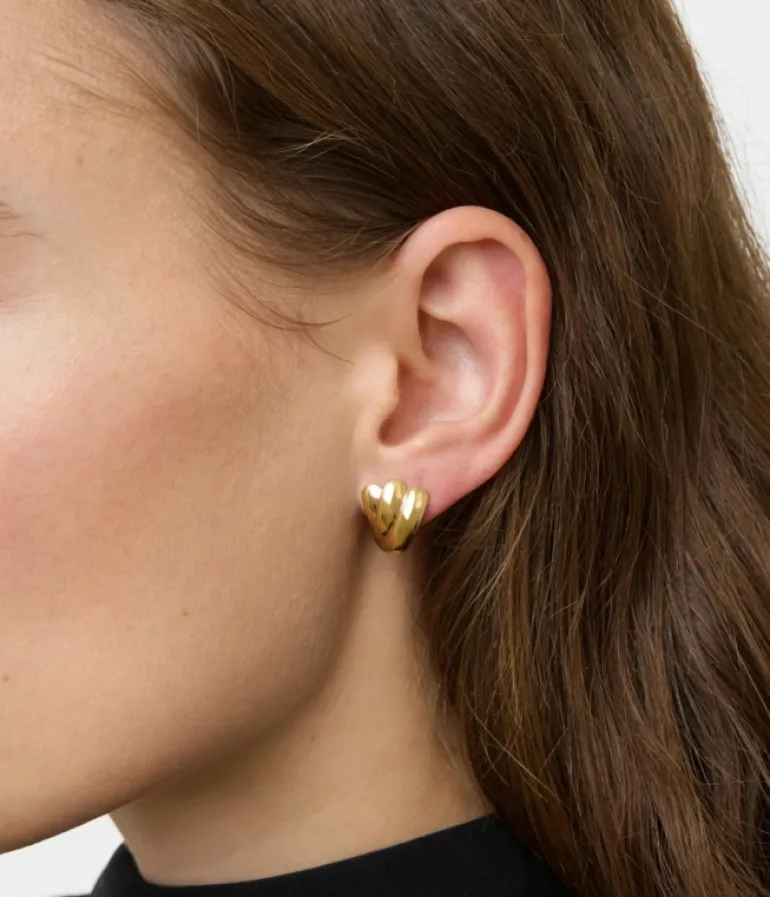 Jewellery | Earrings-Mode Sportif Magda Earrings in Gold
