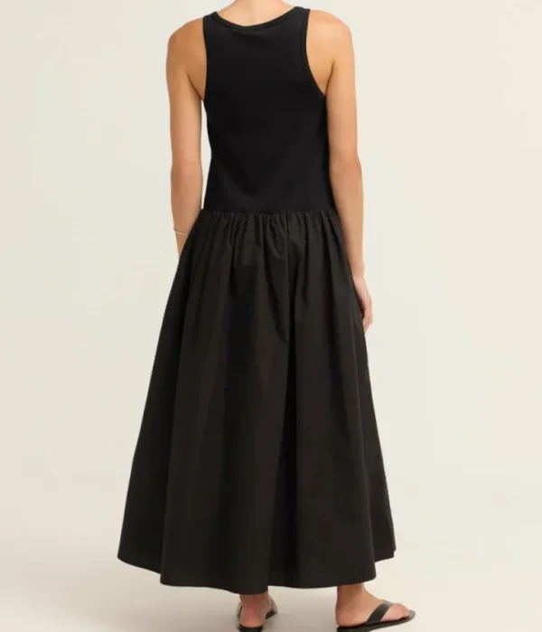 Dresses-Solaqua Marlo Sleeveless Maxi Dress in Noir