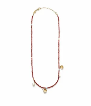Jewellery | Necklaces-Anni Lu Maroon Harmony Necklace