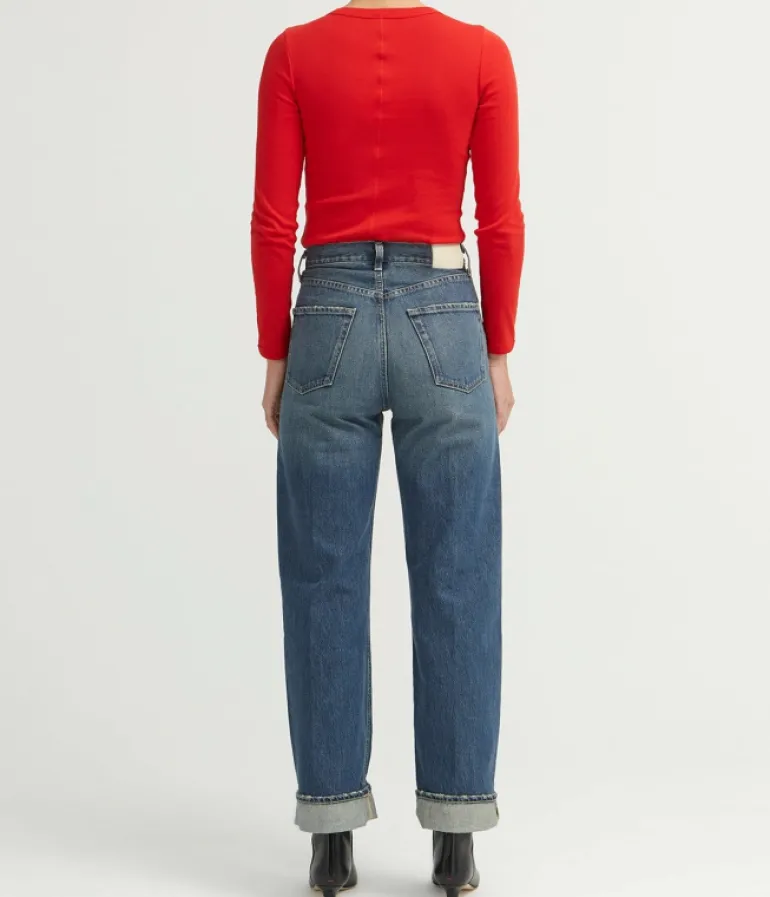 T-shirts & Tanks-Flore Flore Max Fitted Long Sleeve Tee in Audrey