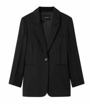 Jackets & Outerwear-A.Emery Maya Blazer in Black