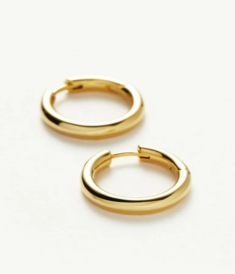 Jewellery | Earrings-Missoma Medium Tunnel Hoop in Gold