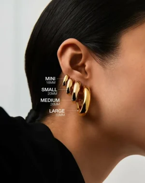 Jewellery | Earrings-Missoma Mini Chubby Hoop Earrings