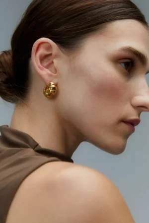 Jewellery-Paola Sighinolfi Mini Juno Earrings in Gold