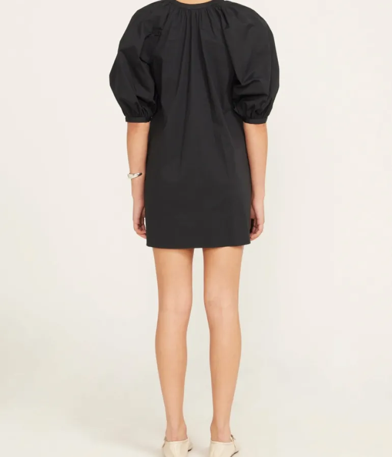 Dresses-Staud Mini Vincent Shirtdress in Black