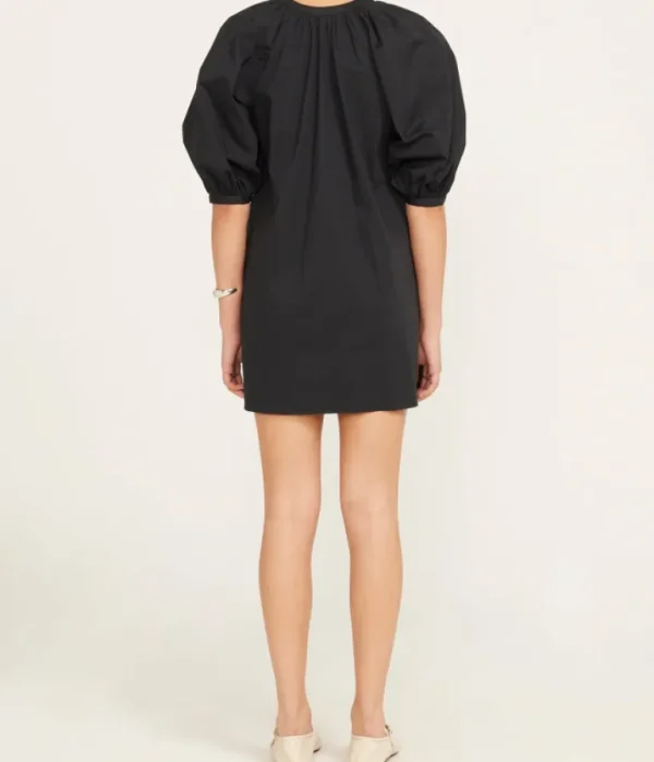 Dresses-Staud Mini Vincent Shirtdress in Black