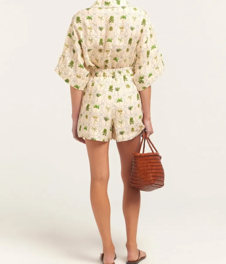 Tops-Palm Noosa Mirage Shirt in Tropical Palms
