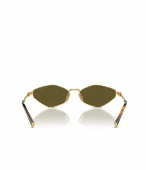 Sunglasses-Mode Sportif Miu Miu Irregular Sunglasses in Dark Brown