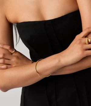Jewellery | Bracelets-Missoma Molten Ripple Bangle in Gold