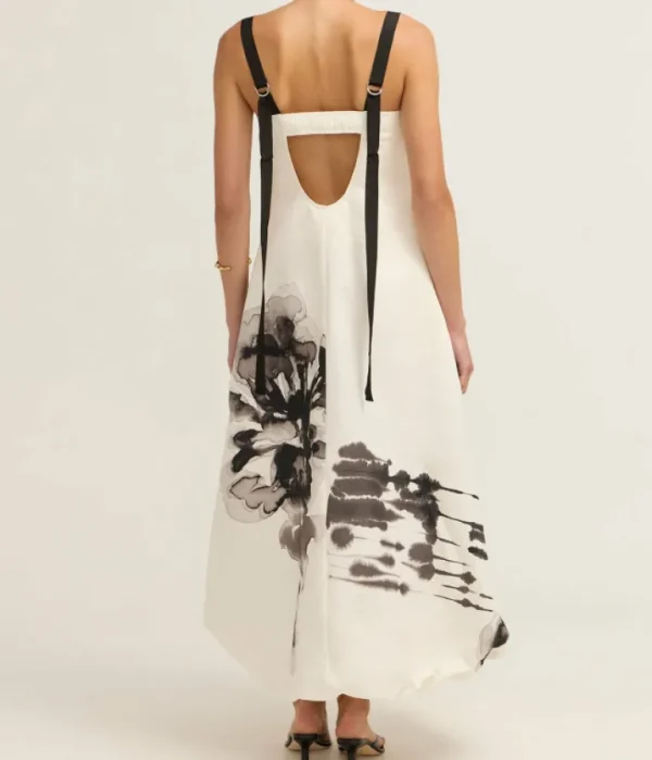Dresses-Lee Mathews Morgan Maxi Dress in White