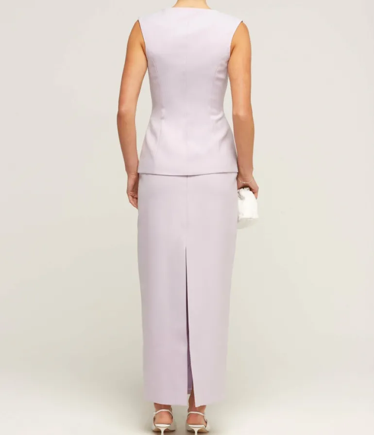 Skirts-Anna Quan Nadia Pencil Skirt in Lilac