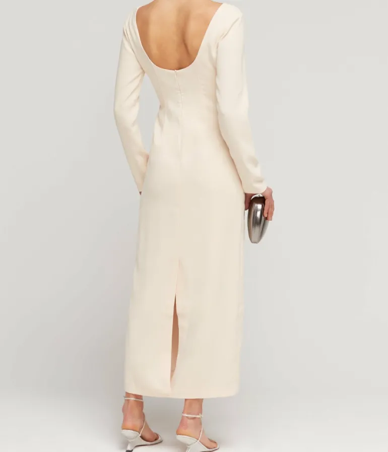 Dresses-Wynn Hamlyn Nancy Long Sleeve Dress in Ivory