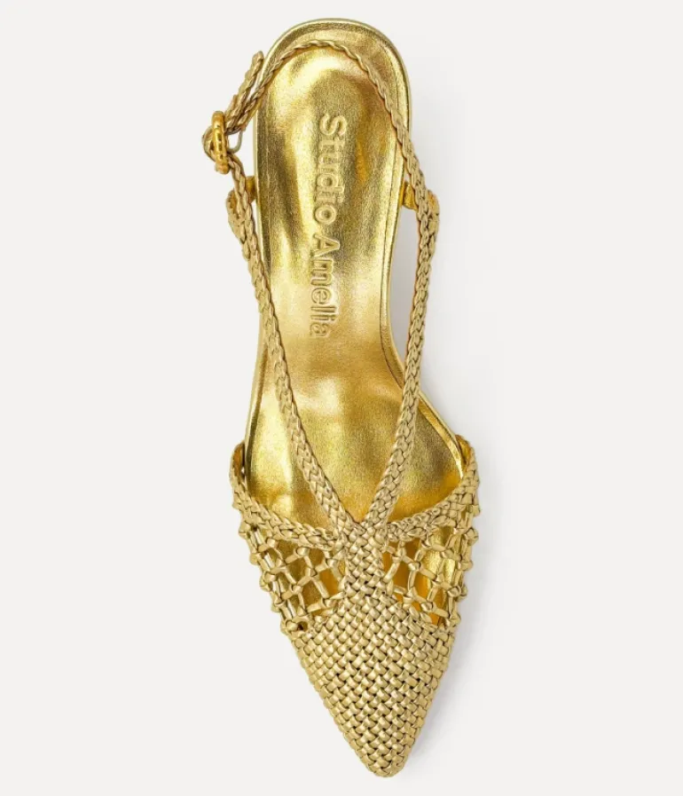 Heels & Pumps-Studio Amelia Nexus 50 Heel in Gold