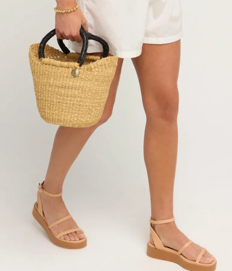 Flat Sandals-Ancient Greek Sandals Nissida Platform Sandal in Natural