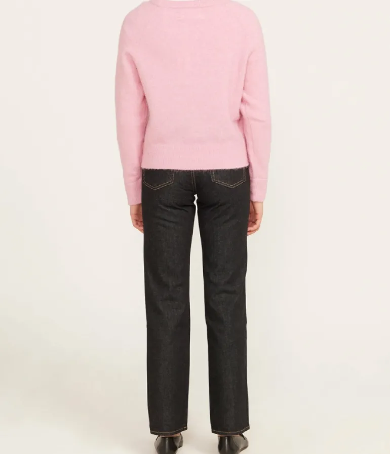Knitwear-Samsoe Samsoe Nor O Short Knit in Orchid Smoke