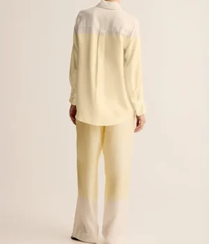 Tops-Esse Studios Optimista Silk Shirt in Lemon Citrus