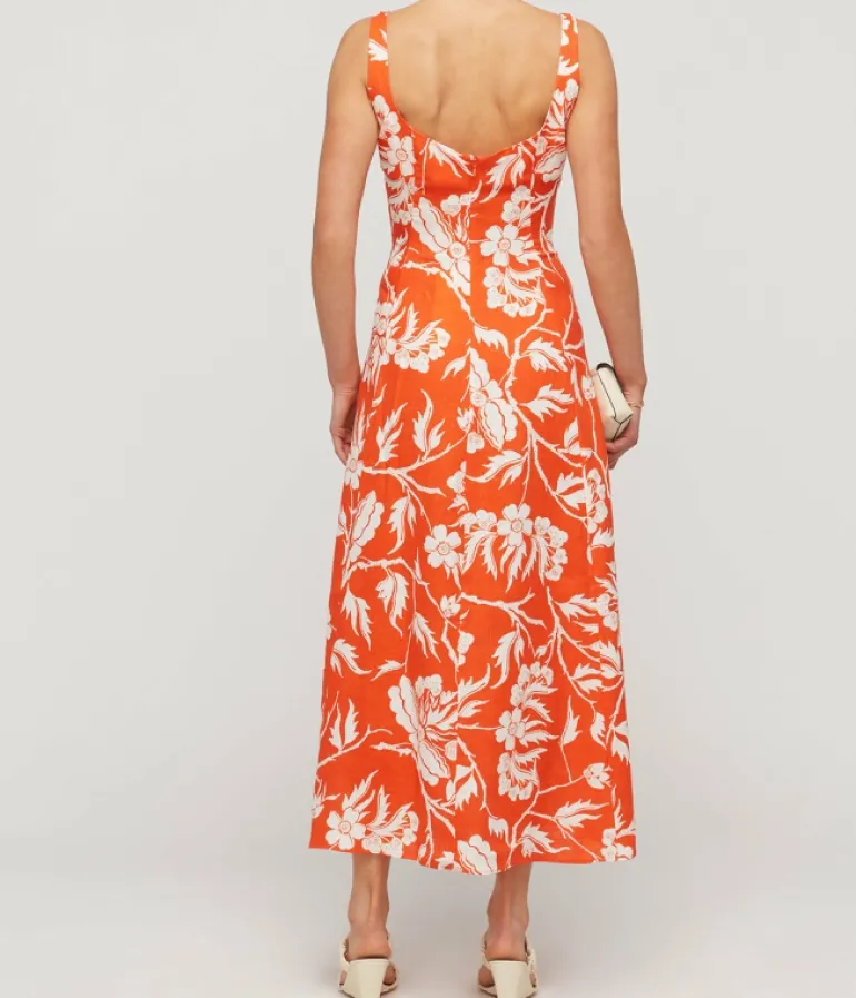 Dresses-Mara Hoffman Perdita Maxi Dress in Poppy White
