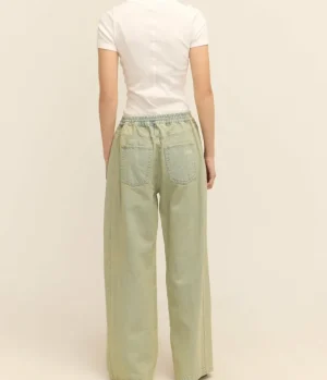 Denim-Sea NY Perlette Denim Pants in Blue