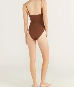Swim & Resortwear-Fella Phillip One Piece Bikini in Cocoa