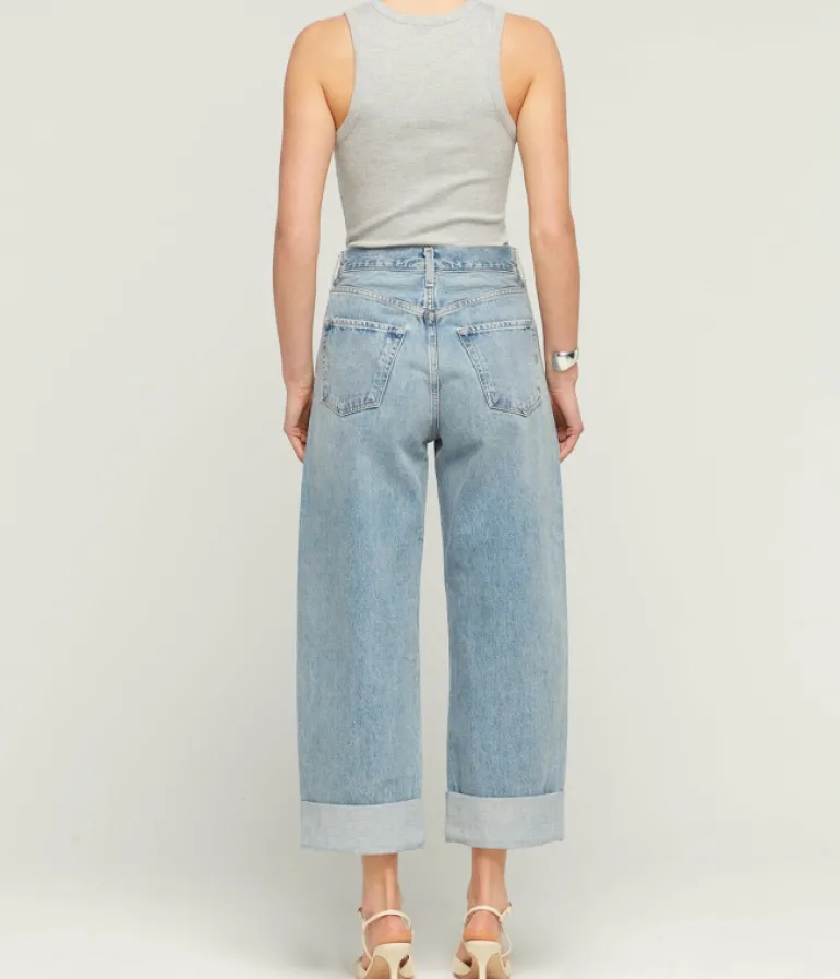 T-shirts & Tanks-Agolde Poppy Scoop Neck Tank in Heather Grey