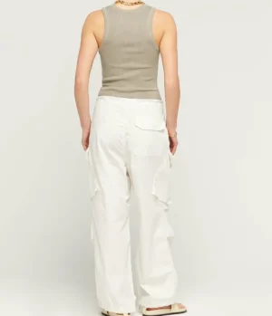T-shirts & Tanks-Agolde Poppy Scoop Neck Tank in Drab