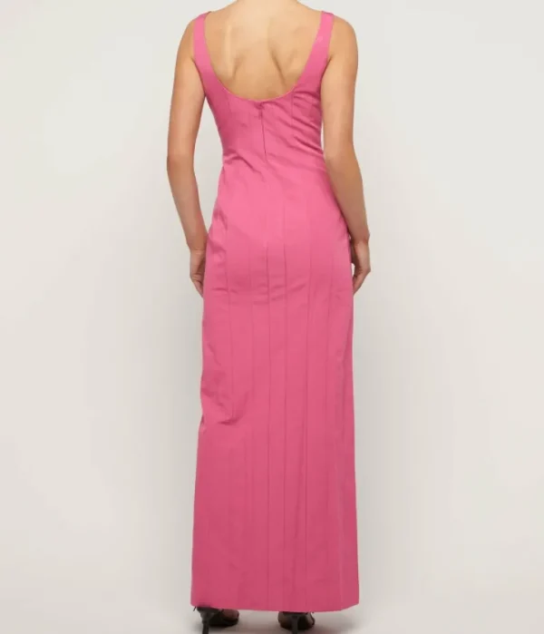 Dresses-Staud Portrait Dress in Lollipop Loll