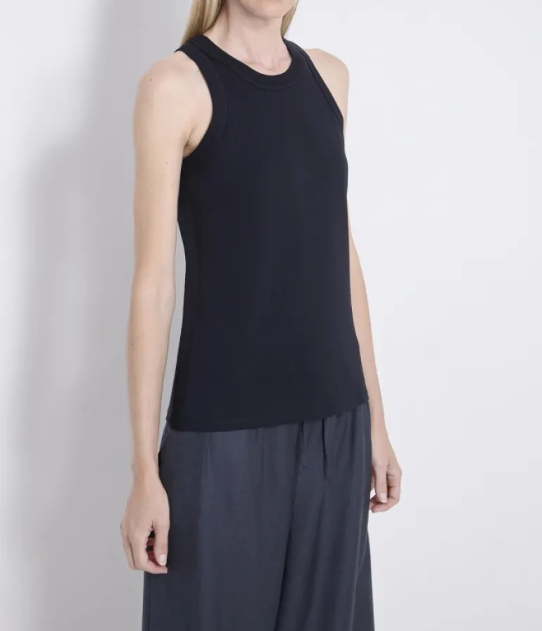 Tops-Loulou Studio Poso Tank Top in Black