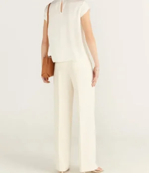 Pants-Theory Relax Street Pant in Rice