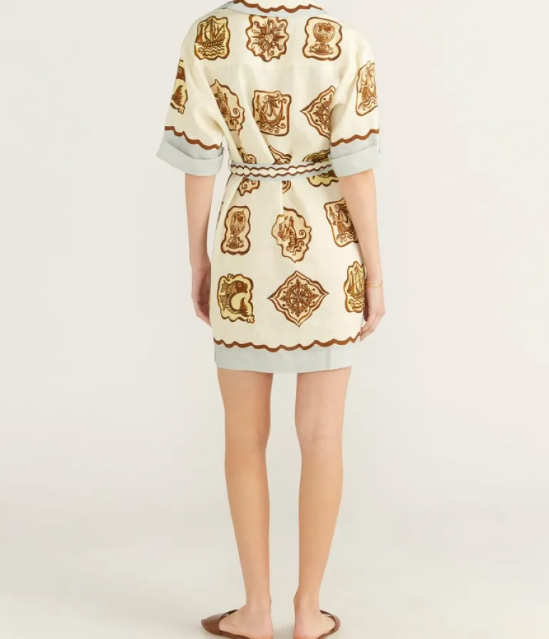 Dresses-Alemais Relic Mini Dress in Cream