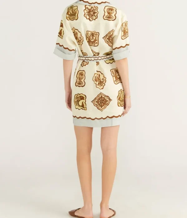 Dresses-Alemais Relic Mini Dress in Cream