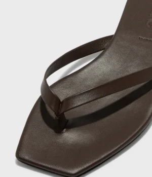 Flat Sandals-Aeyde Renee Nappa Sandal in Moka